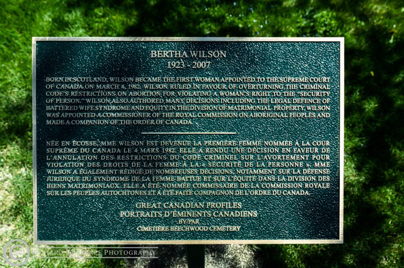 Plaque Unveiling Bertha Wilson Richard Lawrence Photography